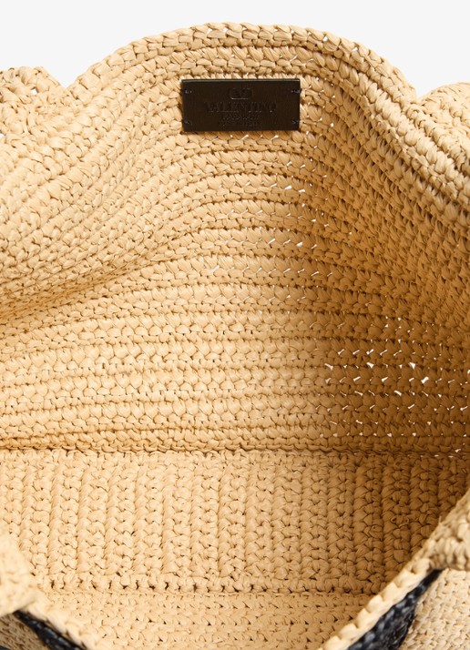 Valentino Garavani Shopper van raffia - detail 7 beige