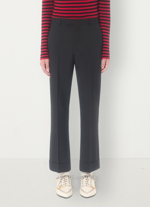 Valentino Garavani Slim fit pantalon van scheerwol