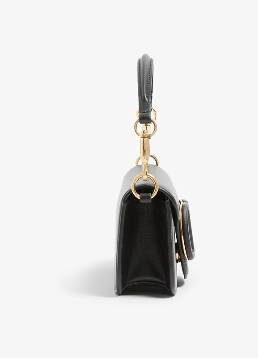 Valentino Garavani Small schoudertas van lamsleer - detail 3 zwart