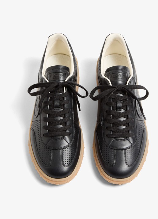 Valentino Garavani Sneaker van kalfsleer - detail 5 zwart