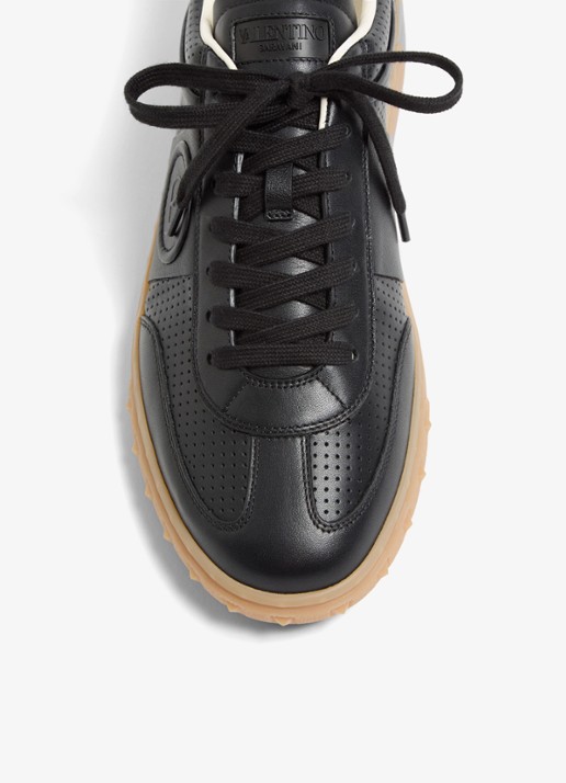 Valentino Garavani Sneaker van kalfsleer - detail 6 zwart
