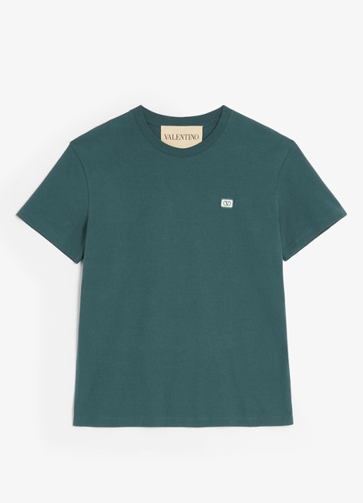 Valentino Garavani T-shirt met logo - voorkant 2 groen
