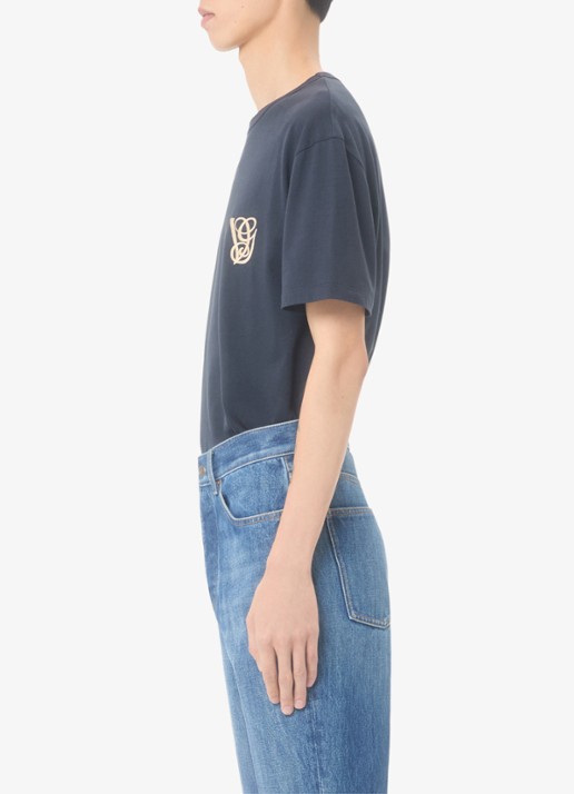 Valentino Garavani T-shirt met logo - detail 5 donkerblauw