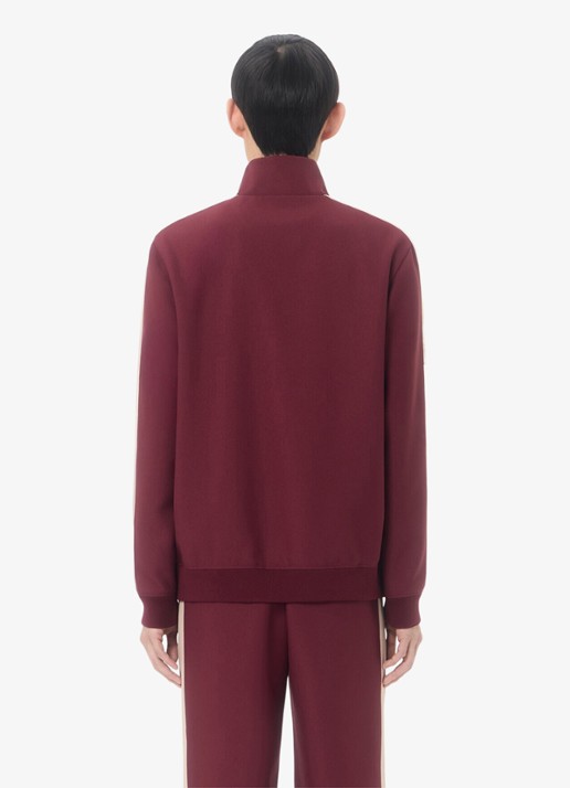 Valentino Garavani Trackvest met steekzakken - achterkant bordeauxrood