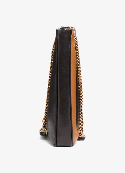Valentino Garavani Viva Superstar Medium schoudertas van lamsleer - detail 4 zwart