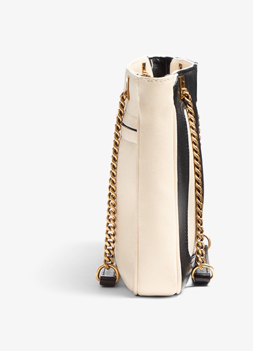 Valentino Garavani Viva Superstar Small schoudertas van lamsleer - detail 5 gebroken wit