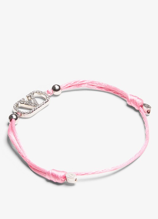 Valentino Garavani VLogo Signature armband met logo - detail 3 roze