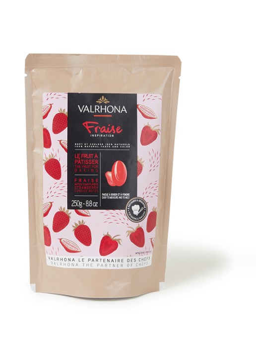 Valrhona Inspiration Strawberry chocolade 250 gram - voorkant undefined