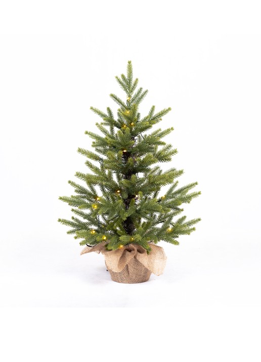 Van Der Gucht Detroit kunstkerstboom met LED verlichting 60 cm