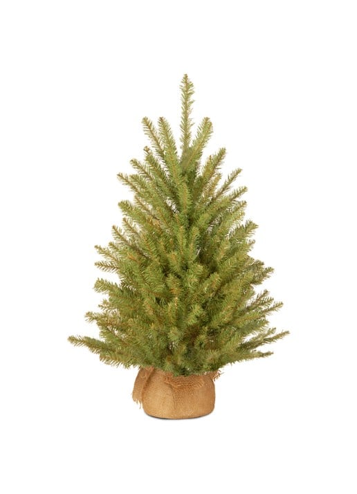 Van Der Gucht Dunhill Fir kunstkerstboom met burlap 61 cm