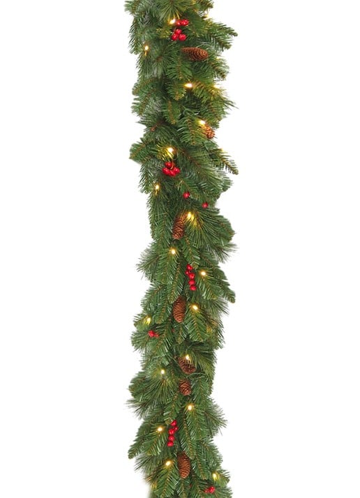 Van Der Gucht Everyday kerstguirlande met LED verlichting Ø30 cm