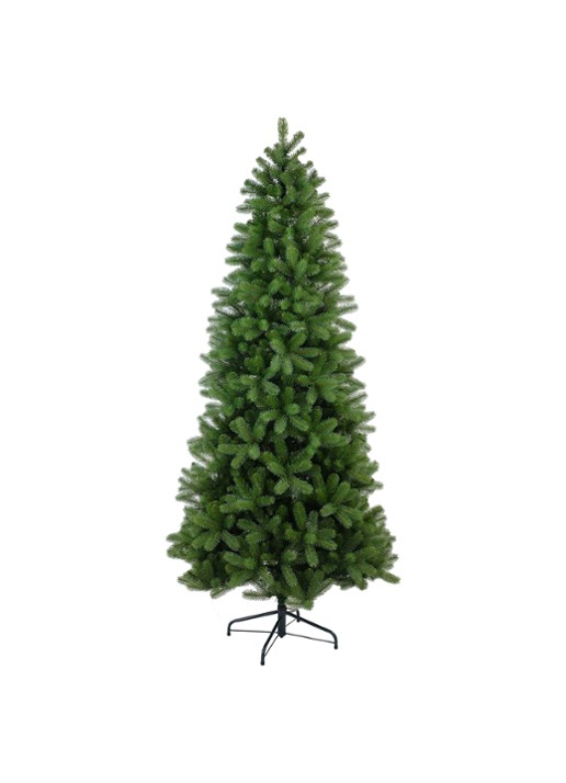 Van Der Gucht Feel Real® Bayberry® kunstkerstboom 213 cm - voorkant groen
