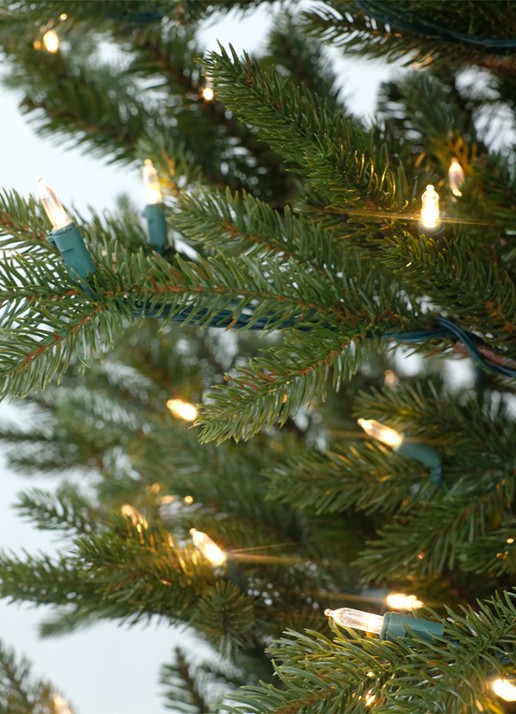 Van Der Gucht Göteborg kunstkerstboom met LED verlichting 183 cm - achterkant groen
