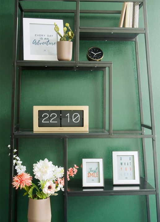 Van Der Gucht Mr. White wandklok 51 cm - detail goud