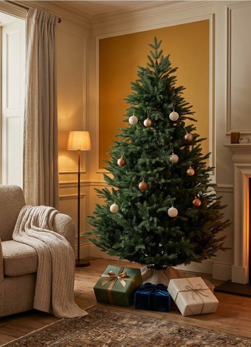 Van Der Gucht Mulberry Green kunstkerstboom 228 cm  - detail 4 groen