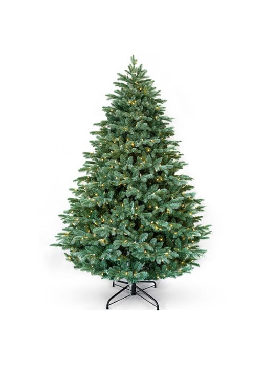 Van Der Gucht Mulberry Green kunstkerstboom met LED verlichting 228 cm