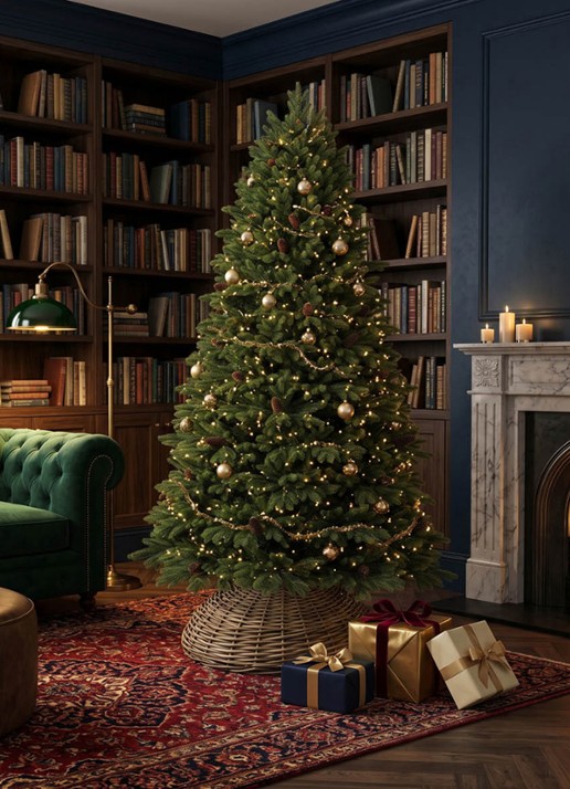 Van Der Gucht Oakland kunstkerstboom 225 cm - achterkant groen
