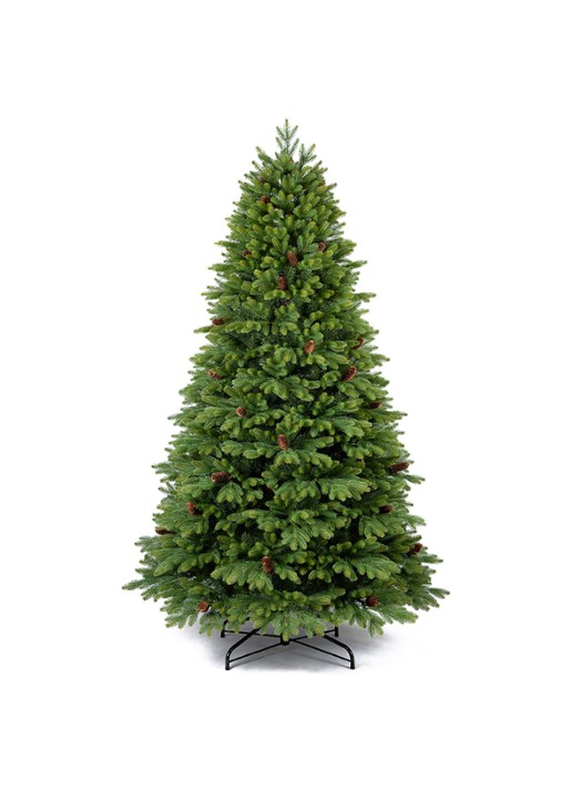 Van Der Gucht Oakland kunstkerstboom 225 cm - voorkant groen