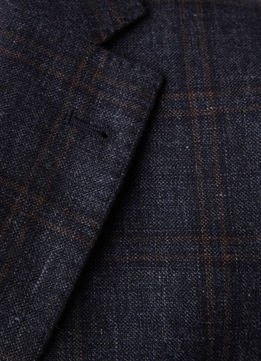 Van Gils Ellis 2-delig pak in zijdeblend - detail 5 blauw