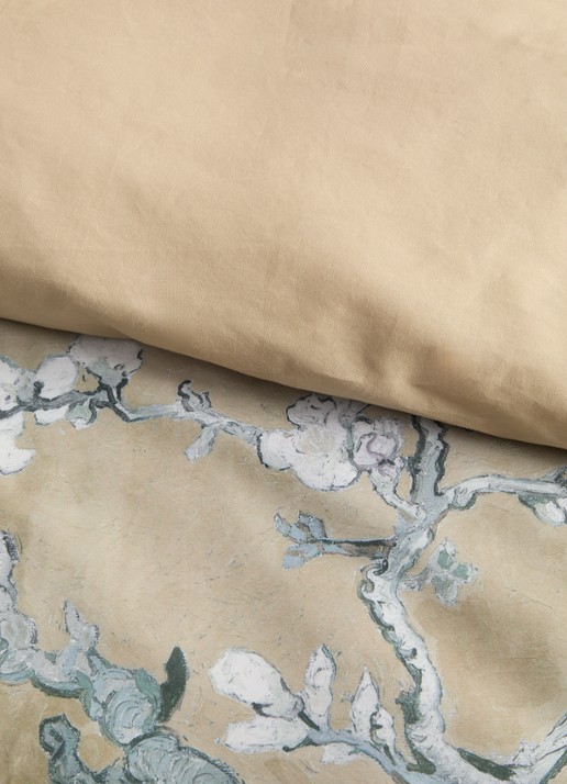Van Gogh Museum Fleur de Velours dekbedovertrekset van velours - inclusief kussenslopen - detail goud