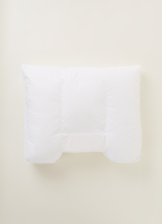 Vandyck Balance superzacht hoofdkussen met vulling van polyester 60 x 70 cm - voorkant 2 wit