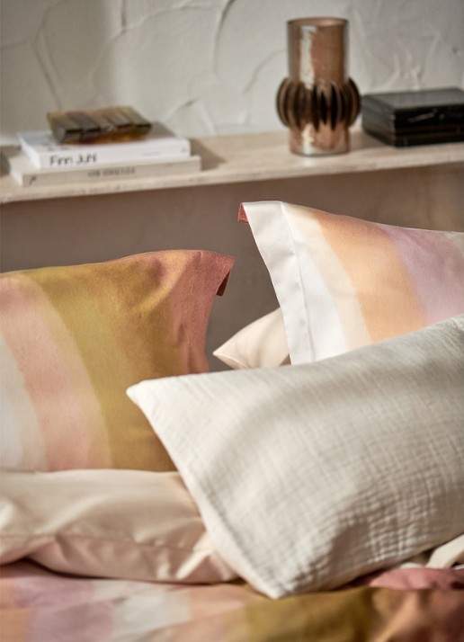 Vandyck Colorwave dekbedovertrekset - inclusief kussenslopen - detail 4 oranje