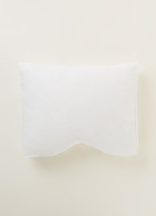 Vandyck Feel Good zachte hoofdkussen met vulling van polyestser 60 x70 cm - voorkant 3 wit