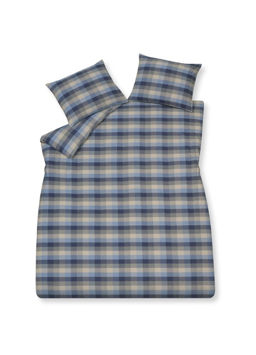Vandyck Flanel Skagen dekbedovertrekset - inclusief kussenslopen - voorkant 5 donkerblauw