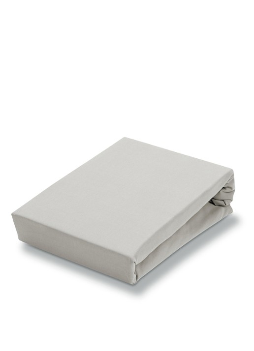 Vandyck Hoeslaken van katoen jersey, hoekhoogte 24 cm - voorkant grijs