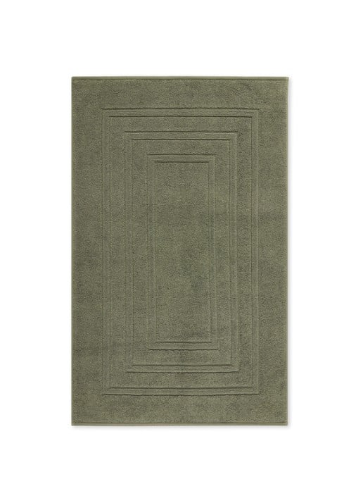 Vandyck Houston badmat 62 x 100 cm - voorkant olijfgroen