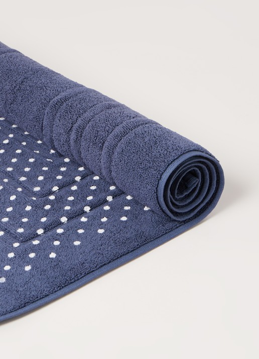 Vandyck Houston badmat 62 x 100 cm - detail middenblauw