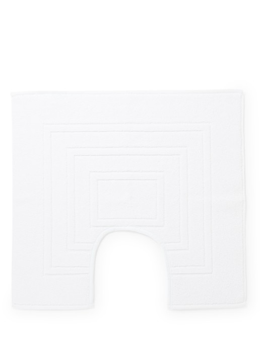 Vandyck Houston toiletmat - 60 x 62 cm - voorkant wit