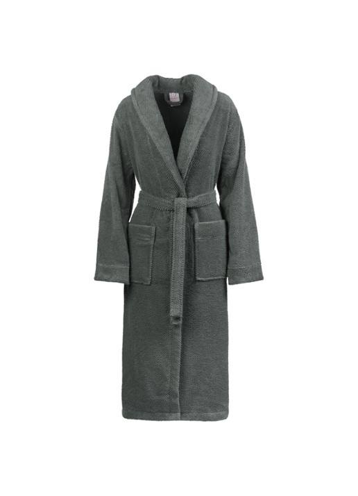Vandyck Hudson badjas - unisex - voorkant mosgroen