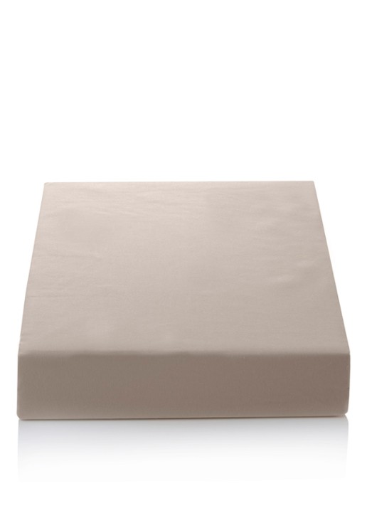 Vandyck Jersey Supreme hoeslaken van katoenjersey, hoekhoogte 30 cm - voorkant zand