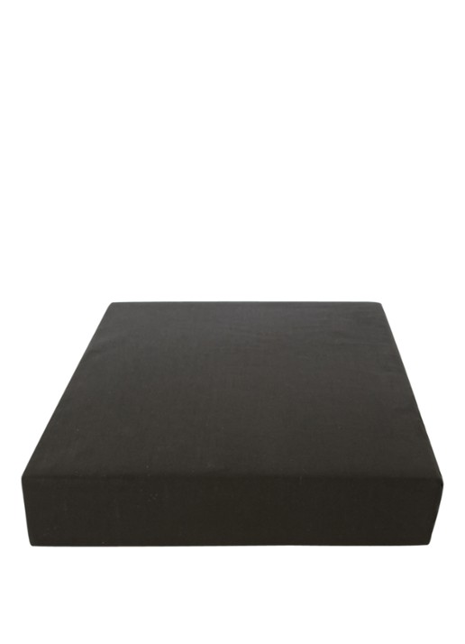 Vandyck Jersey Supreme hoeslaken van katoenjersey, hoekhoogte 30 cm - voorkant zwart