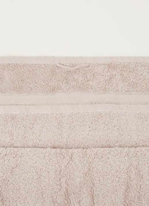 Vandyck Prestige Lines badlaken - 500gr/m2 - 70 x 140 cm  - detail zand