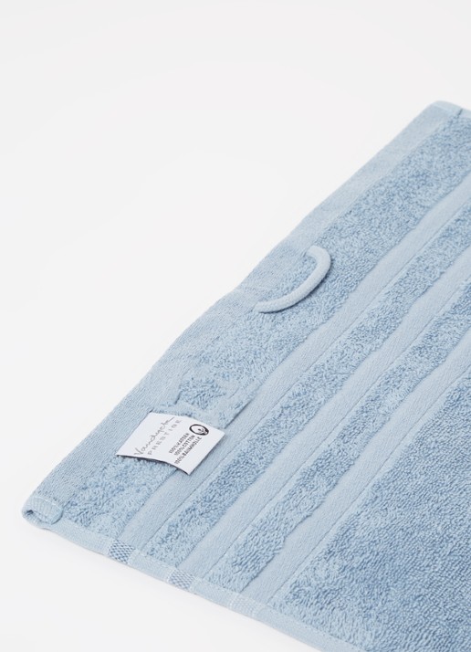 Vandyck Prestige Lines gastendoek - 500 gr/m2 - 40 x 60 cm - detail blauw