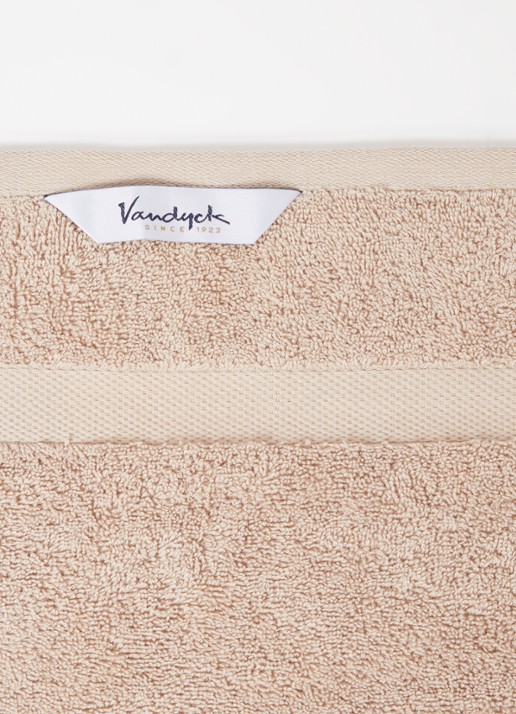 Vandyck Ranger badhanddoek - 650 gr/m2 - 55 x 100 cm - detail beige