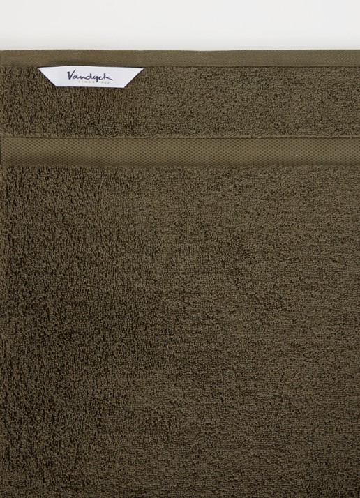 Vandyck Ranger badhanddoek - 650 gr/m2 - 55 x 100 cm - detail 2 legergroen