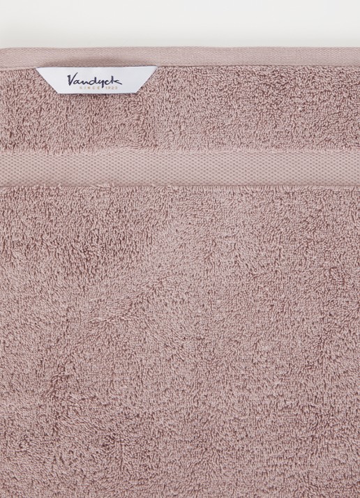 Vandyck Ranger badhanddoek - 650 gr/m2 - 55 x 100 cm - detail 2 oudroze
