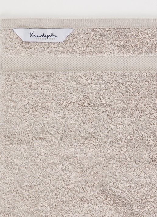 Vandyck Ranger gastendoek - 650 gr/m2 - 40 x 60 cm - detail lichtgrijs