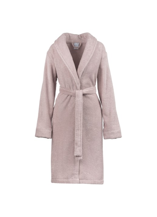 Vandyck Soho badjas - unisex - voorkant 2 zalmroze