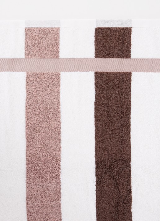 Vandyck Vancouver badhanddoek - 650 gr/m2 - 68 x 127 cm - detail 2 taupe