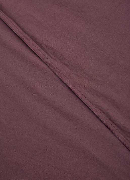 Vandyck Washed Cotton dekbedovertrekset van katoen - inclusief kussensloop - detail aubergine