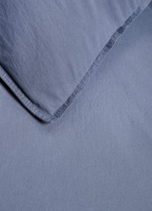 Vandyck Washed Cotton katoenen dekbedovertrekset - inclusief kussenslopen - detail 3 jeans