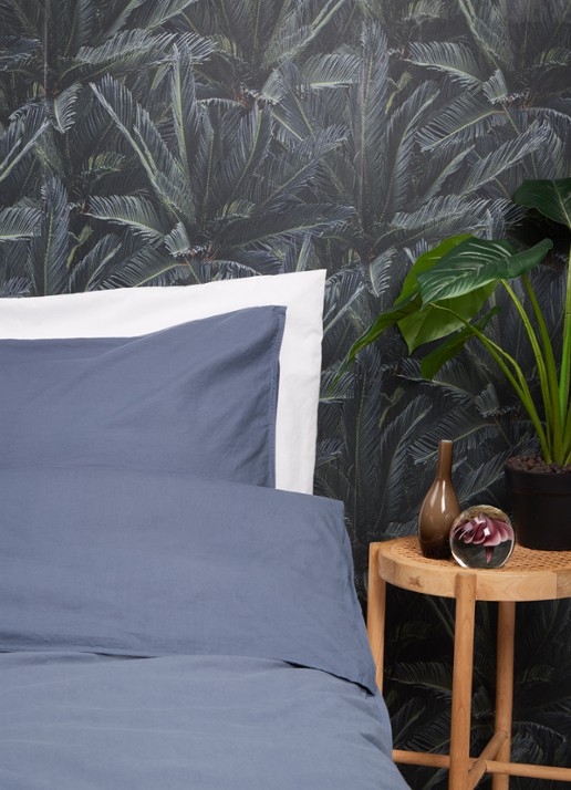 Vandyck Washed Cotton katoenen dekbedovertrekset - inclusief kussenslopen - voorkant 2 jeans