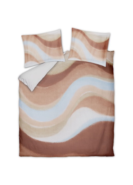 Vandyck Zen Flow dekbedovertrekset van katoensatijn - inclusief kussenslopen - voorkant multicolor