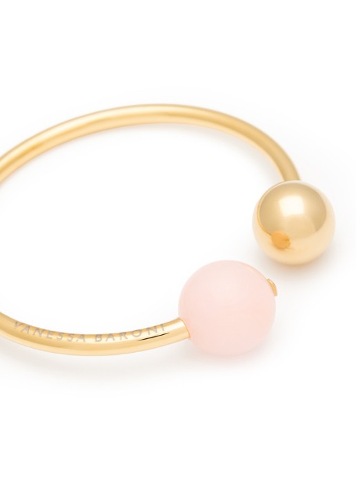 Vanessa Baroni Beads bangle - detail peach sorbet