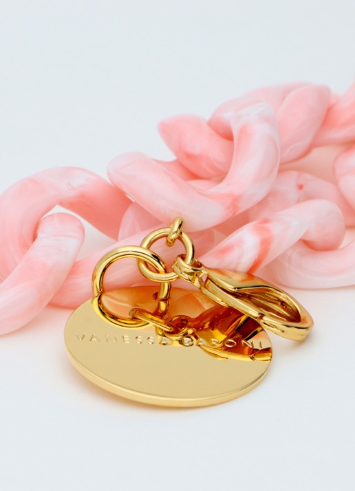 Vanessa Baroni Flat Chain armband - detail bubble gum twist