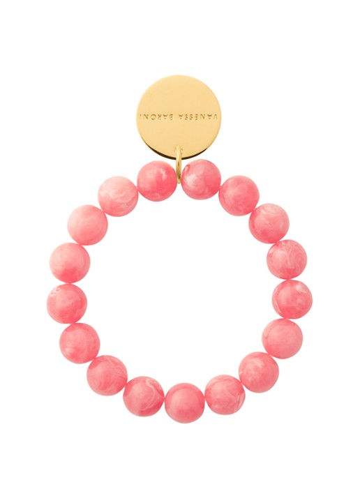 Vanessa Baroni Mini Beads armband - voorkant watermelon marble